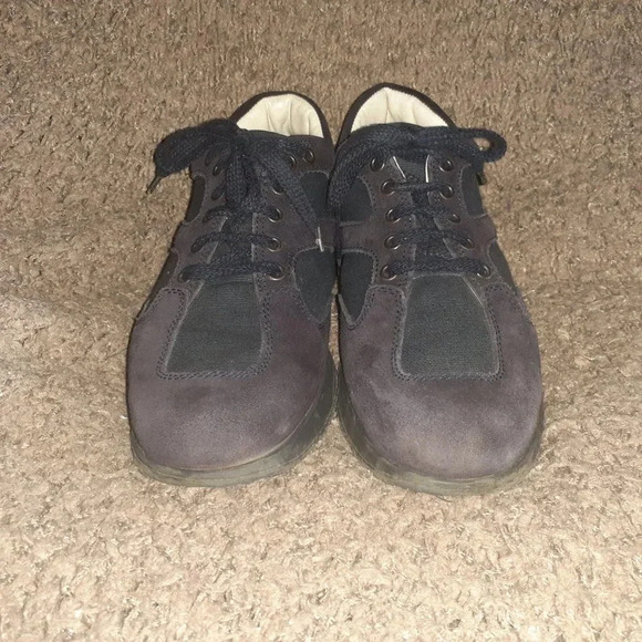 HOGAN-Blue Suede/Textile Sneakers-BN105-Size 6.5 UK-39 EU-8.5 US Woman-7 Men-EX - Picture 3 of 8